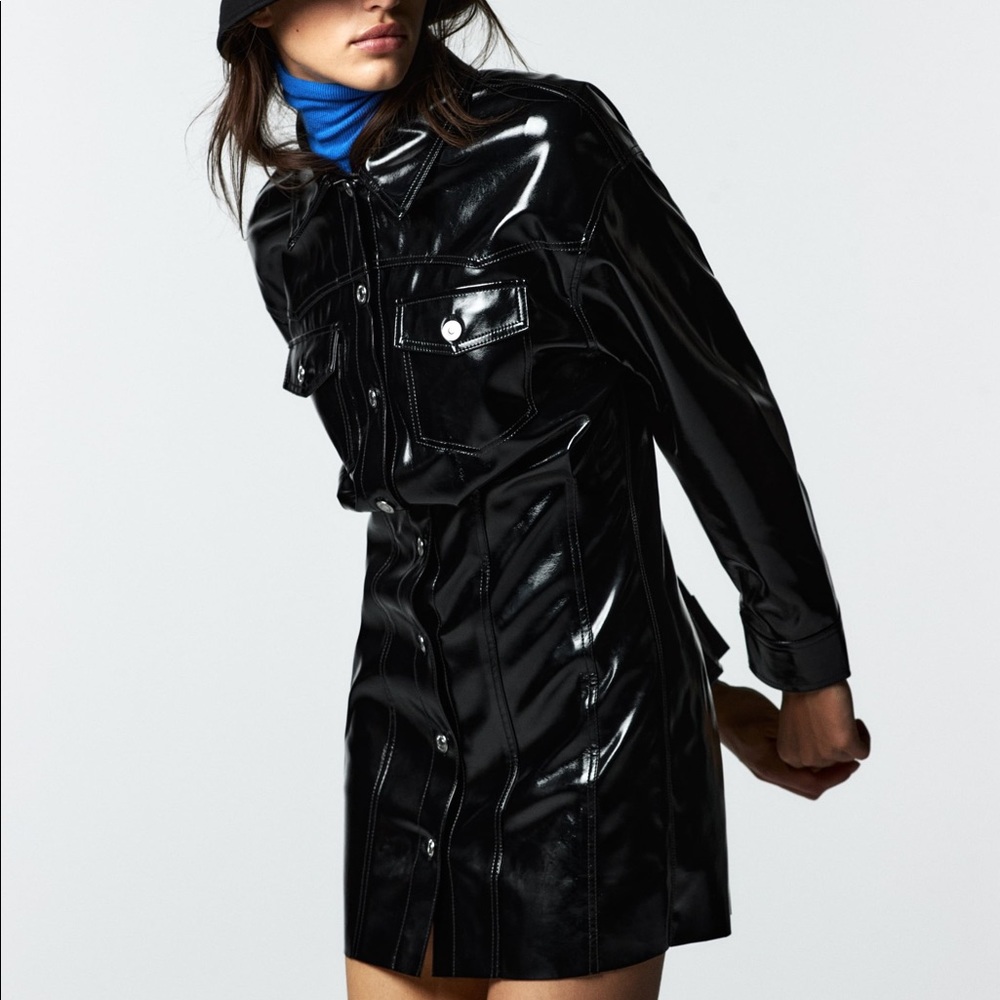 Zara Leather Dress